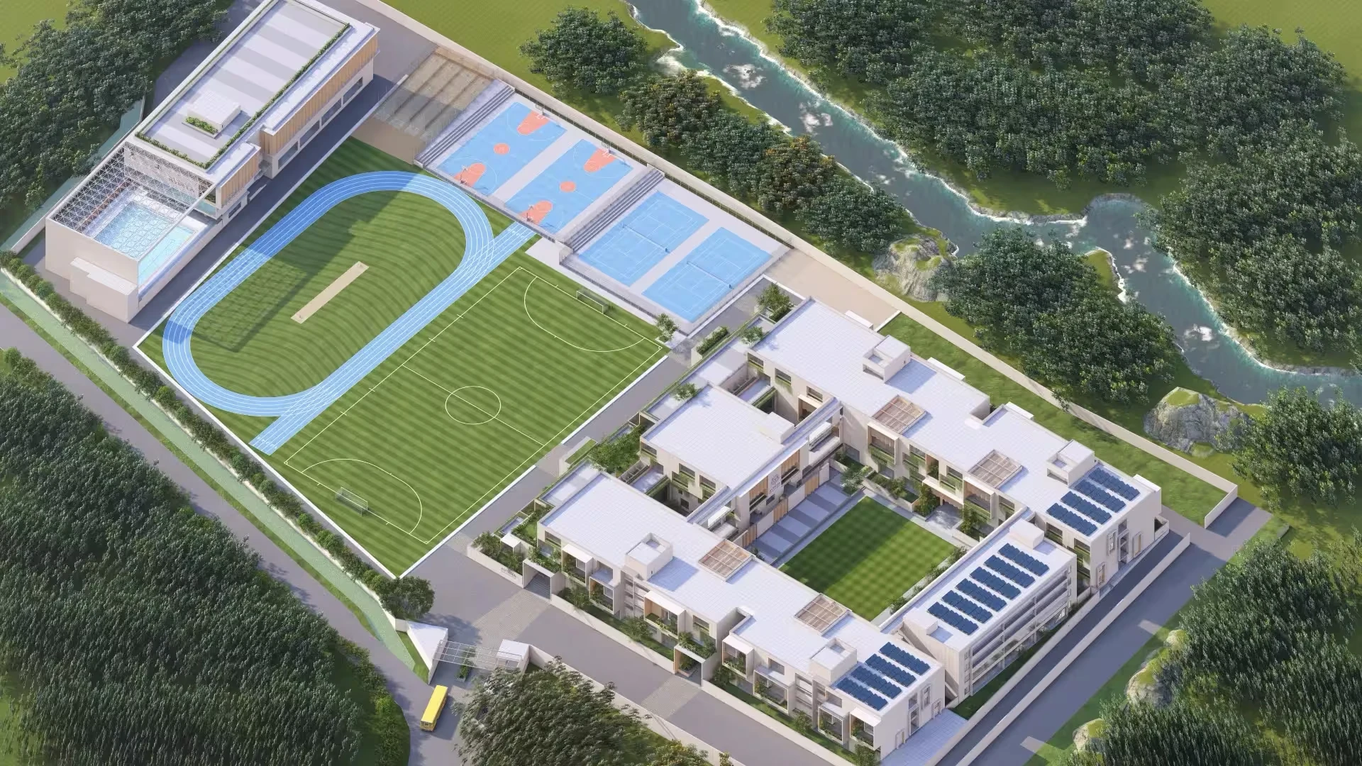 Main Campus Aerial View