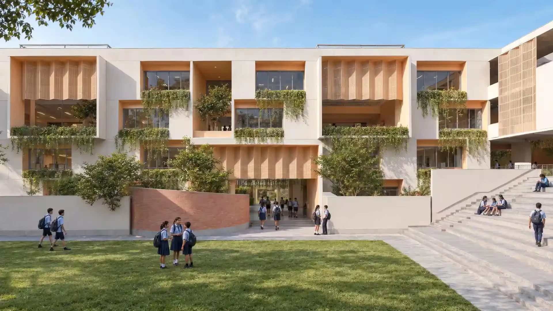 Campus Green Courtyard Front View